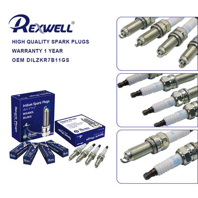 12290-R1A-A01 267700-7580 DILZKR7B11GS Car Universal Dual Iridium Spark Plugs For HONDA CIVIC Spare Parts